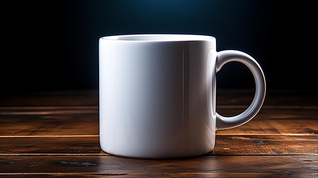 Genießen Sie ruhige, gemütliche Momente mit einer stilvollen Kaffeetasse auf weißem Hintergrund „Generative Ai“.