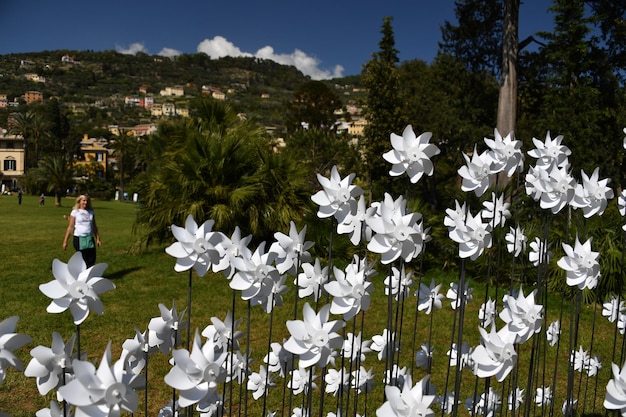 Foto genoa italien 27. april 2017 euroflora kehrt in das einzigartige szenario der nervi-parks nach genua zurück