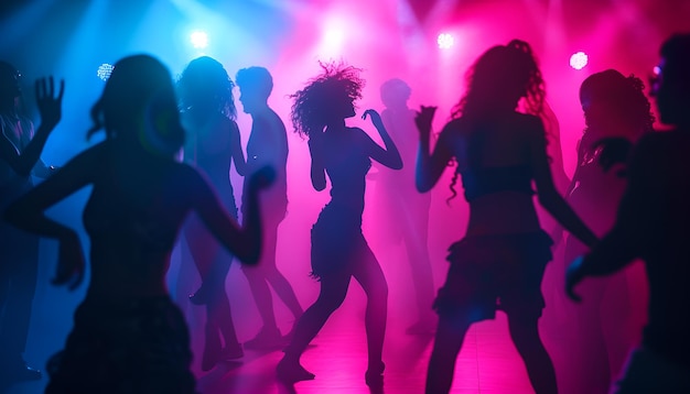gente bailando en una fiesta de club nocturno