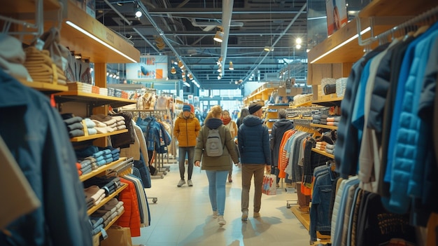 gente comprando dentro de la tienda