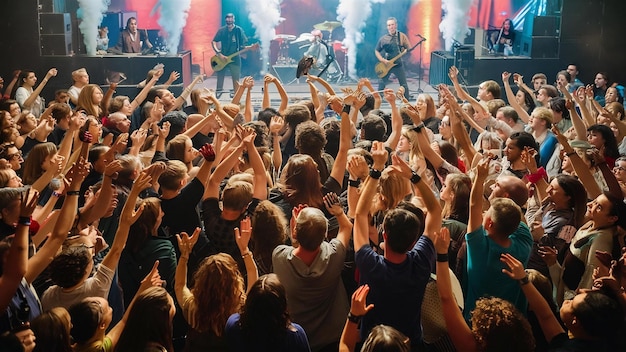 Gente en concierto