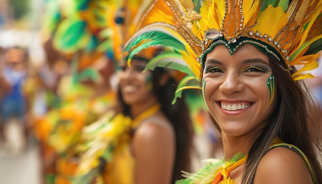 La gente se divierte en el carnaval, la fiesta del carnaval, los momentos de alegría, la diversión, la relajación y la fiesta.