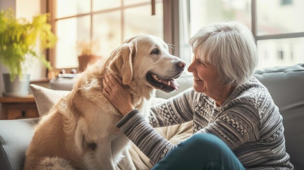 gente feliz en casa con mascota favorita amor y amistad pragma