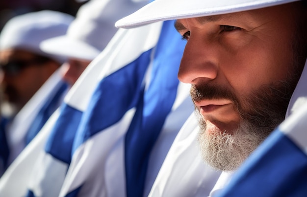 Gente israelí marchando por la calle pidiendo paz Judíos en contra de la guerra y buscando un hogar pacífico