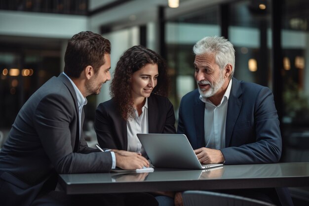 gente de negocios hablando de negocios