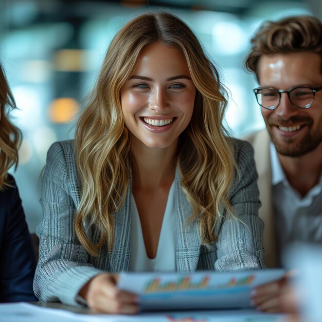 Gente de negocios trabajo en equipo y colaboración en tableta para análisis de datos resultados de marketing y comparación en la oficina Grupo profesional de mujeres y hombres para digital