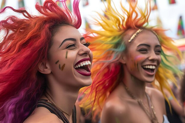 Foto la gente participa en el desfile de la semana del orgullo de milán primavera-verano 2016 en milán