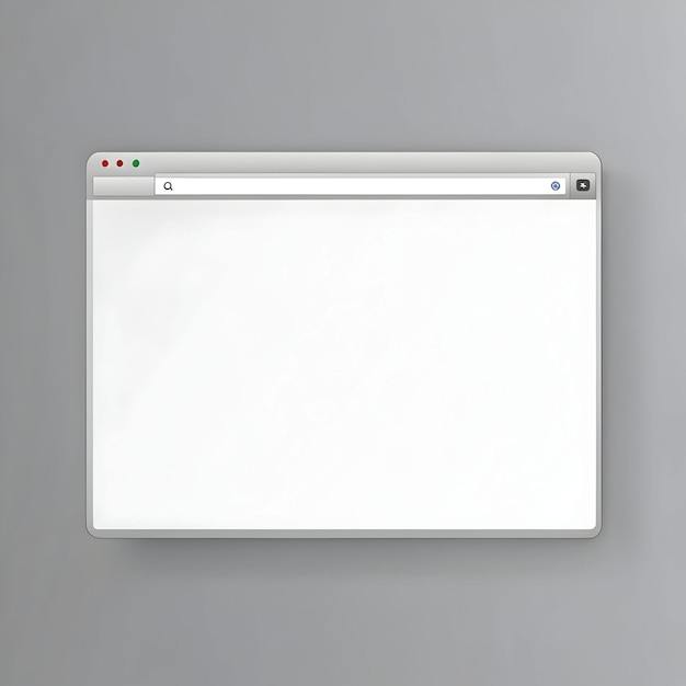 Geöffnete Browserfenstervorlage, in die Sie Ihren Inhalt einfügen