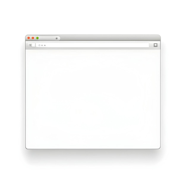 Geöffnete Browserfenstervorlage, in die Sie Ihren Inhalt einfügen