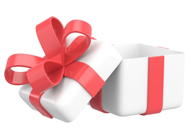 Foto geöffnete geschenkbox 3d illustration der geschenkbox 3d