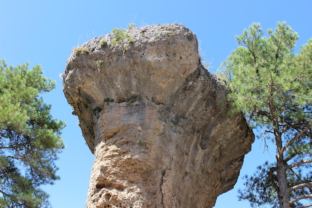 Geologische Formation in der verzauberten Stadt Cuenca in Castilla La Mancha