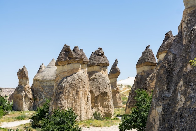 Geologische Formationen im Imagination Valley in Kappadokien Türkei