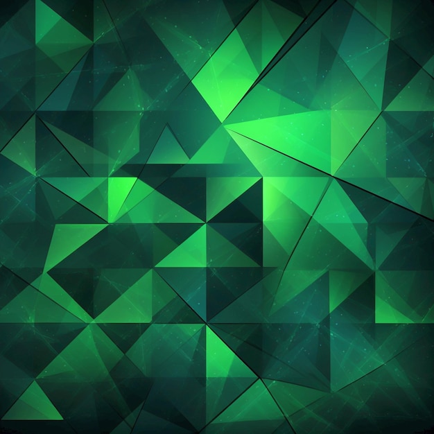 Geometria fundo verde