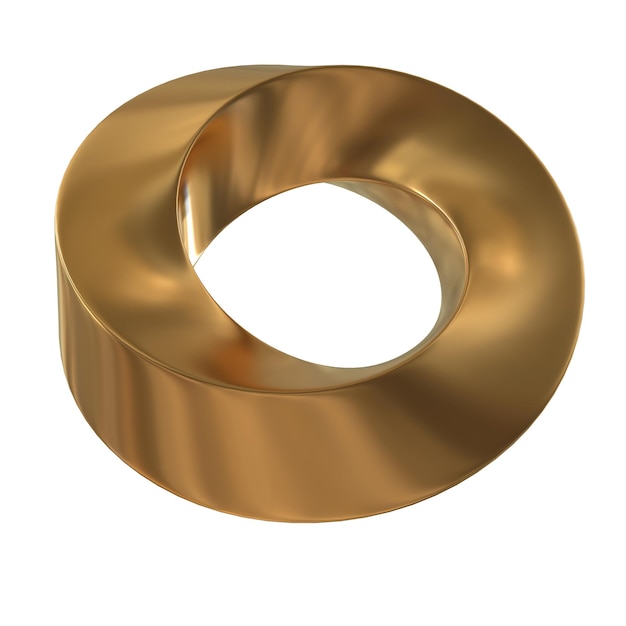 La geometría sagrada del anillo de la franja de Mobius