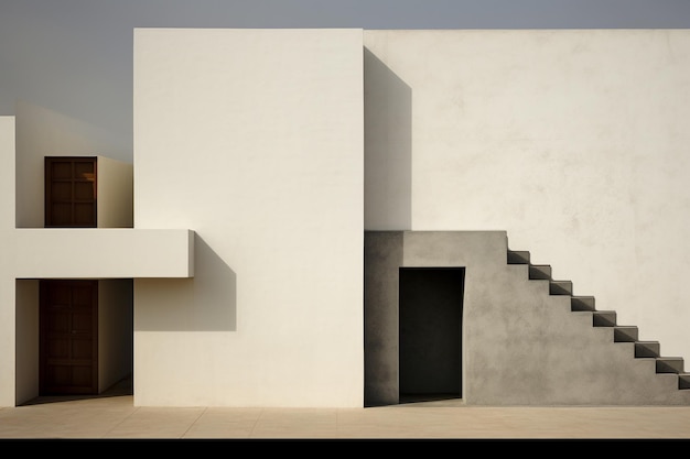 Geometrias minimalistas arquitetura clássica e moderna desajuste formas complexas