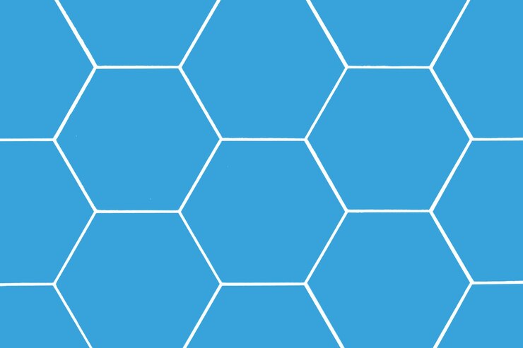 Foto geometric picton blue color shapes and patterns abstract background for bold designs (fontes abstratos para desenhos ousados)