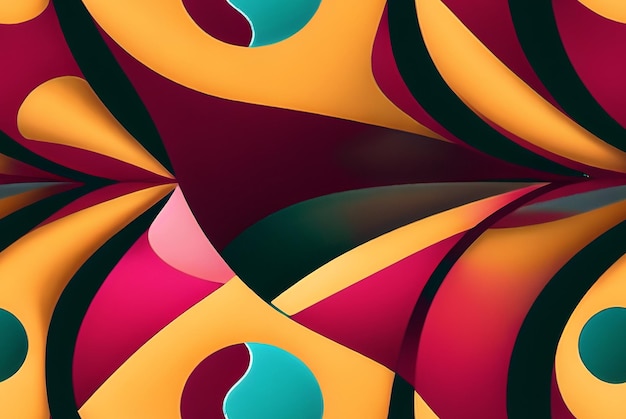 Geometric Seamless Repeat Pattern Design organisch für Textildesign Stoffdruck Generative KI