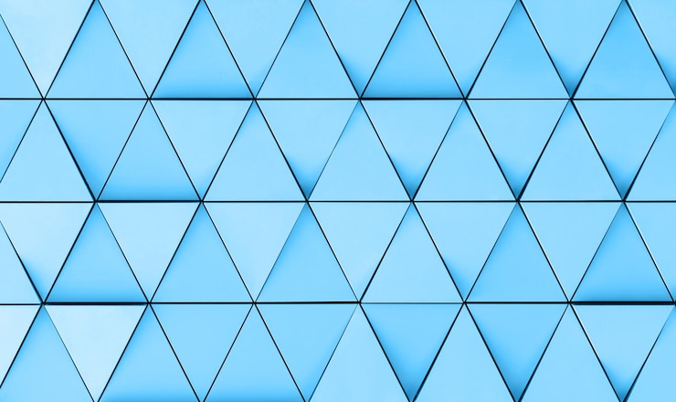 Foto geométrico picton azul colores formas y patrones fondo abstracto para diseños audaces