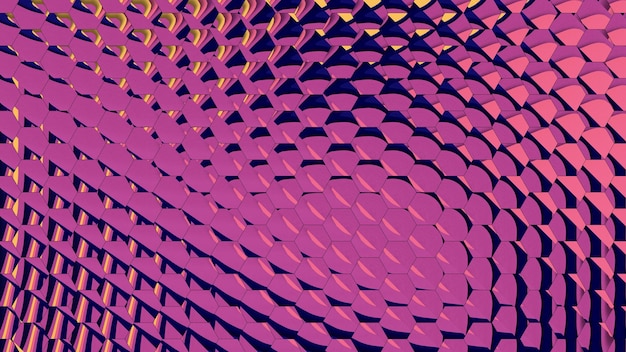 Geometrische bunte Hexagon-Skala abstraktes Glasunschärfe-Hintergrund-Tapeten-Design