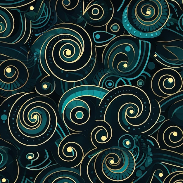 Foto geometrische designs nahtloses muster von ljmk3 im stil von dunkelem himmelsblau und grün