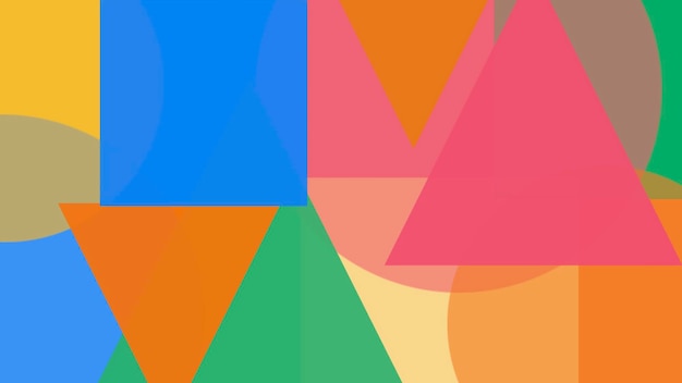 Geometrische fröhliche Farben Kunsthintergrund