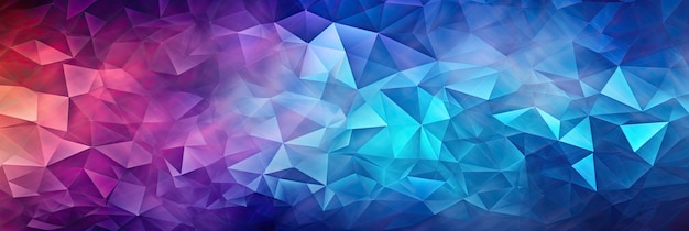 Geometrische Linien Abstrakt Kristallpurpur Gelb Blau Panorama-Hintergrund
