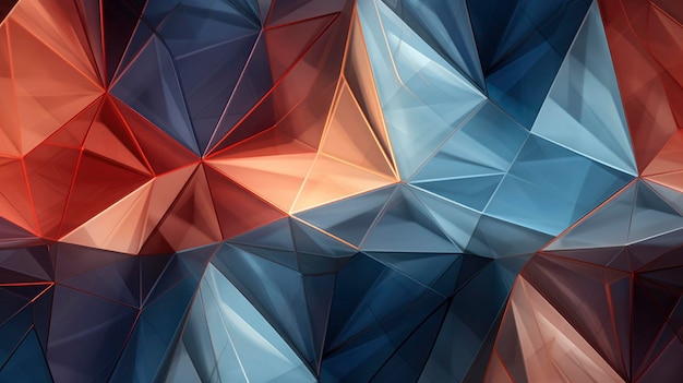 Geometrische Muster, inspiriert von Kristallstrukturen, erstellt mit generativer KI-Technologie