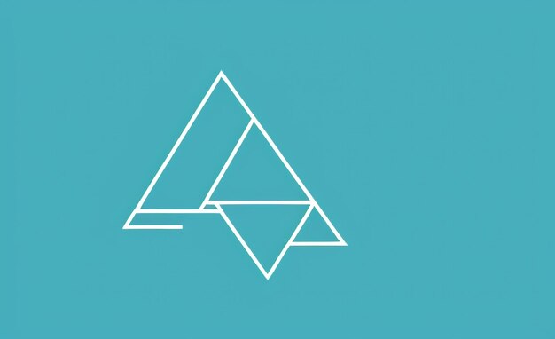 Geometrische Ruhe Minimal Dreieck Design Hintergrund
