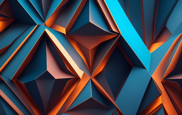 geometrischer 3D-Polygon bunter abstrakter Formenhintergrund