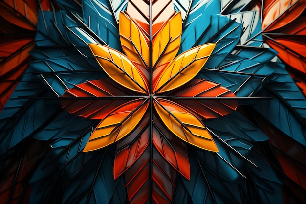 Geometrischer Drahtrahmen Heiliges Kreuz und geometrisch gemustertes Pal-Kreuz Palmsonntag Foto christliche Kunst