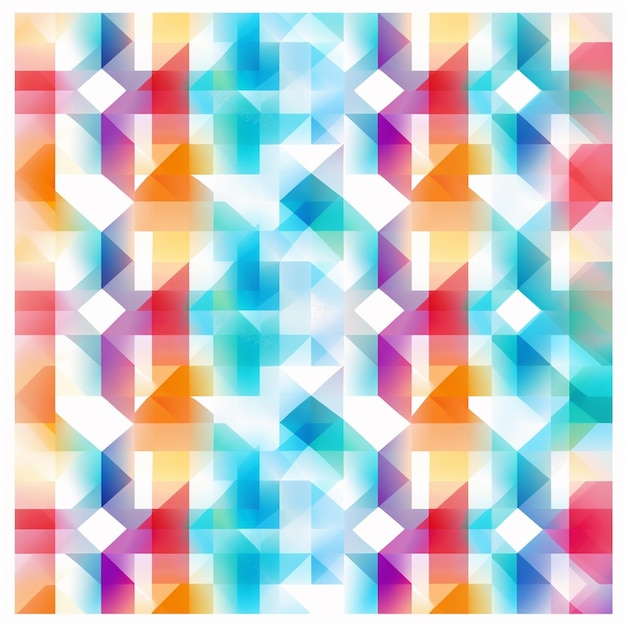 Geometrischer Pixelmusterhintergrund, strahlendes Neonmuster, symmetrisches Design, gefliestes Mosaikmuster
