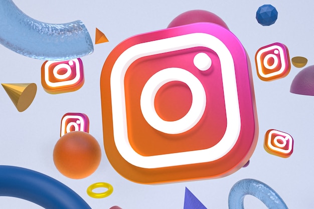 Geometrisches abstraktes Instagram-Logo