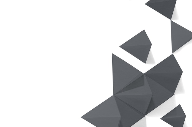 Geometrisches Designelement für Schablone mit dunklem Ton