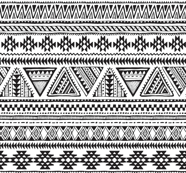 Geometrisches ethnisches orientalisches nahtloses Muster traditionelles Design