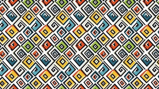 Geometrisches farbenfrohes Spiralmuster
