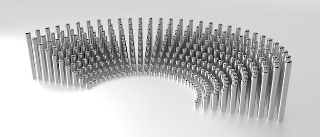 Geometrisches Parlamentswahlkonzept 3D-Darstellung