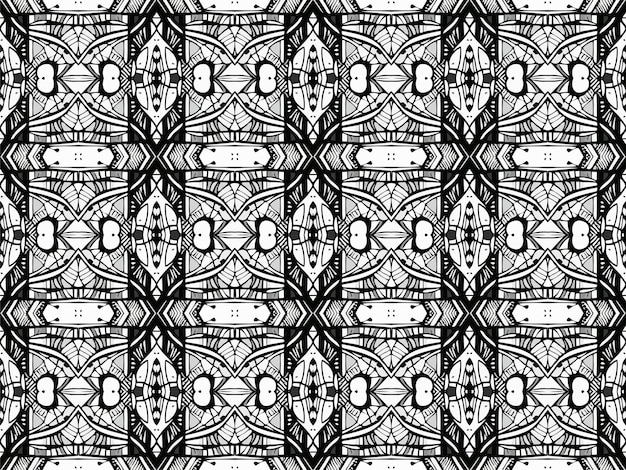 Geometrisches schwarz-weißes Ornament