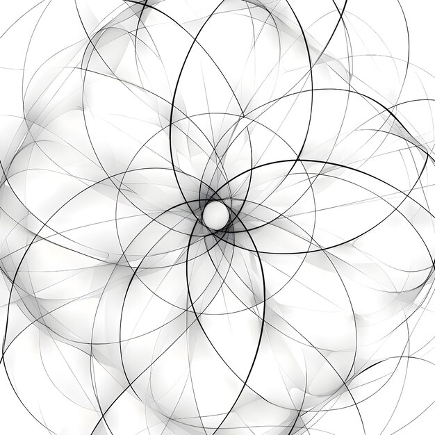 Foto geometrisches wiederholtes kreismuster ai erzeugt