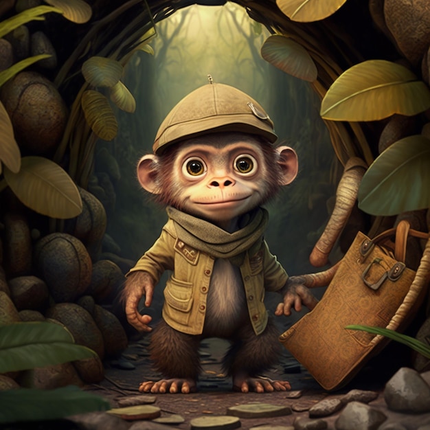 George, la curiosidad de un mono lo lleva a explorar en la jungla.
