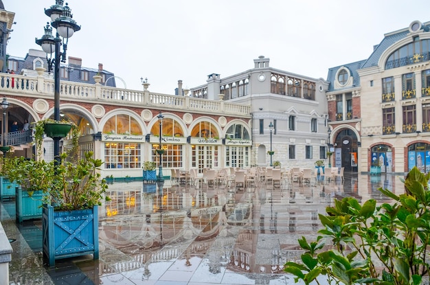 Geórgia batumi na costa do mar negro de edifícios modernos abertos ao público