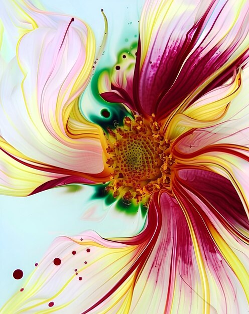 Georgia OKeeffe inspirierte Flower ai Kunstwerk