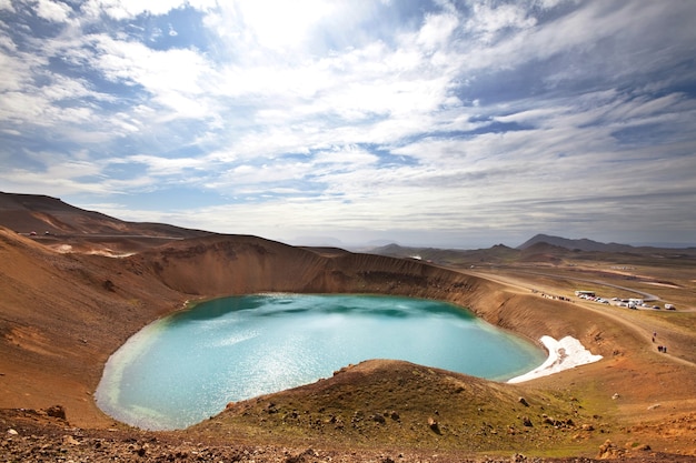 Geothermischer Kratersee in der Nähe des Vulkans Askja, Island