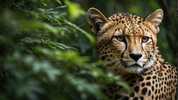Gepard im tiefen Dschungel Foto