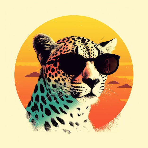 Gepard mit Sonnenbrille