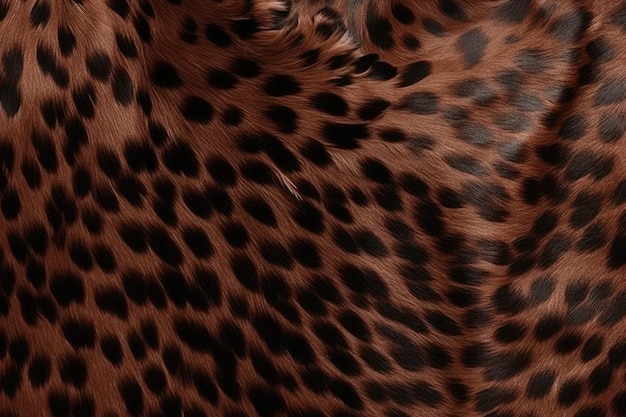 Gepardenfellmuster in Nahaufnahme Generative KI