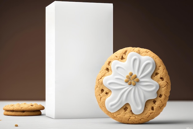 Geração de ia de maquete de marca de cookie