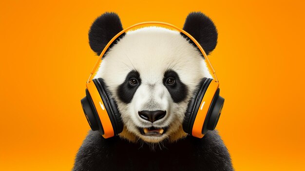 Geração de IA ilustrativa Urso Panda brincalhão em Glassesquot