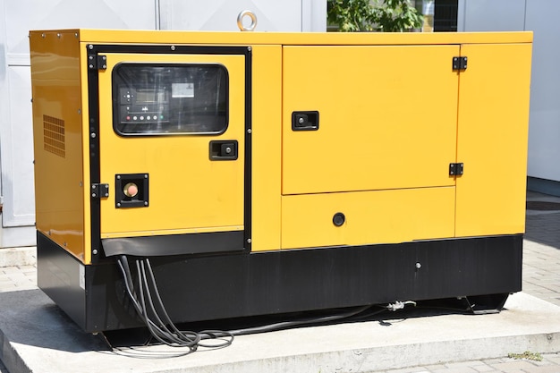 Foto gerador diesel auxiliar para energia elétrica de emergência