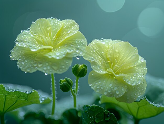 Foto gerânio flores de vento pelargônio