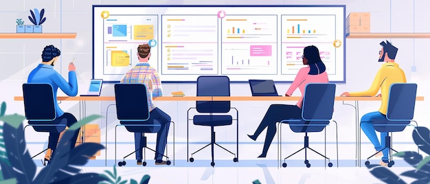 Gerente de producto de SaaS que supervisa el desarrollo